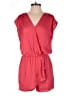 Impressions Solid Red Romper Size S - photo 1