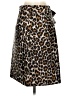 J.Crew 100% Polyester Animal Print Brown Casual Skirt Size 00 - photo 2
