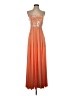 Speechless 100% Polyester Orange Cocktail Dress Size 5 - photo 1