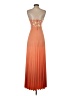 Speechless 100% Polyester Orange Cocktail Dress Size 5 - photo 2