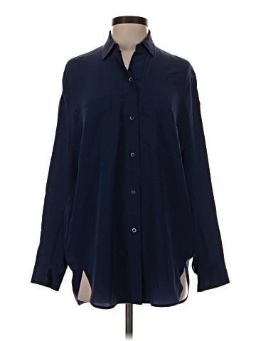 Vince. Long Sleeve Silk Top (view 1)