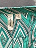 Tacera 100% Polyester Chevron-herringbone Teal Long Sleeve Blouse Size L - photo 7