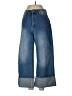 Jeans Color Block Blue Jeans Size L - photo 1