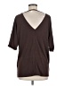 Studio 1886 Brown Short Sleeve Top Size M - photo 2