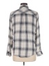 Rails 100% Rayon Plaid Gray Long Sleeve Button-Down Shirt Size M - photo 2
