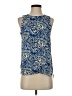 Saint Tropez West 100% Polyester Blue Sleeveless Blouse Size XS - photo 1