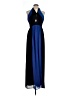 Bisou Bisou 100% Polyester Color Block Blue Cocktail Dress Size 10 - photo 1