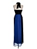 Bisou Bisou 100% Polyester Color Block Blue Cocktail Dress Size 10 - photo 2
