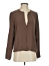 Eileen Fisher 100% Silk Brown Silk Blazer Size S - photo 1