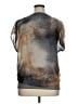 World Unity 100% Cotton Gray Short Sleeve Blouse Size XL - photo 2