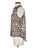 Bella Dahl 100% Viscose Animal Print Brown Sleeveless Blouse Size XS - photo 5