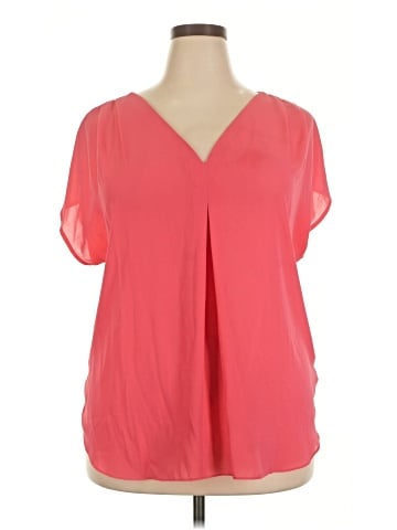INC International Concepts Short Sleeve Blouse (view 1)