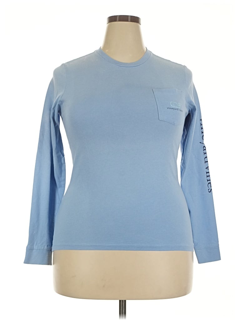 Pre-owned Vineyard Vines Long Sleeve T-shirt In Blue