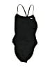 Nike Solid Black One Piece Swimsuit Size 4 - photo 1