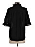 Ann Taylor 100% Polyester Black Short Sleeve Blouse Size S - photo 2