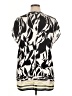 Privilege Print Ivory Short Sleeve Blouse Size XL - photo 2