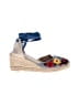 Boden Floral Blue Wedges Size EU 40 - photo 1
