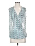 CAbi 100% Polyester Teal Sleeveless Blouse Size S - photo 1