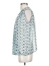 CAbi 100% Polyester Teal Sleeveless Blouse Size S - photo 5