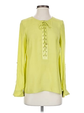 Etcetera Long Sleeve Silk Top (view 1)
