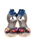 Boden Floral Blue Wedges Size EU 40 - photo 2