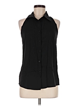 Made With Love Sleeveless Button Down Shirt