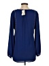 J.Crew 100% Polyester Blue Long Sleeve Blouse Size 2 - photo 2