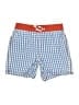Mini Boden Checkered-gingham Blue Board Shorts Size 9 - 10 - photo 1