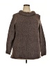 Pink Clover Brown Turtleneck Sweater Size 2X - photo 1