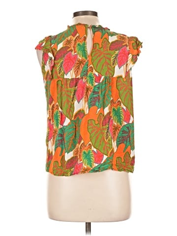 Rose + Olive Sleeveless Blouse (view 2)