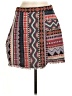 Shein 100% Polyester Graphic Red Casual Skirt Size 8 - 10 - photo 1