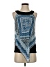 AB Studio 100% Polyester Blue Sleeveless Blouse Size S - photo 1