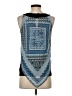 AB Studio 100% Polyester Blue Sleeveless Blouse Size S - photo 2
