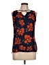 Fortune + Ivy 100% Polyester Blue Sleeveless Blouse Size L - photo 1