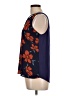 Fortune + Ivy 100% Polyester Blue Sleeveless Blouse Size L - photo 5