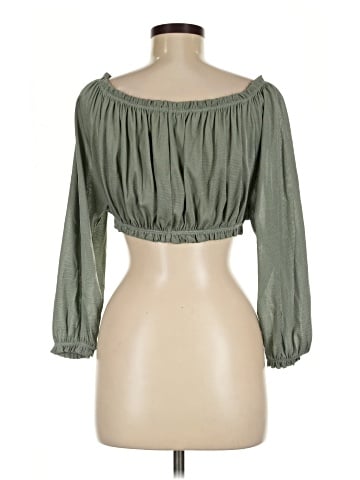 Zara W&B Collection 3/4 Sleeve Blouse (view 2)