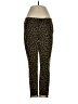Express Animal Print Gold Green Casual Pants Size 6 - photo 1