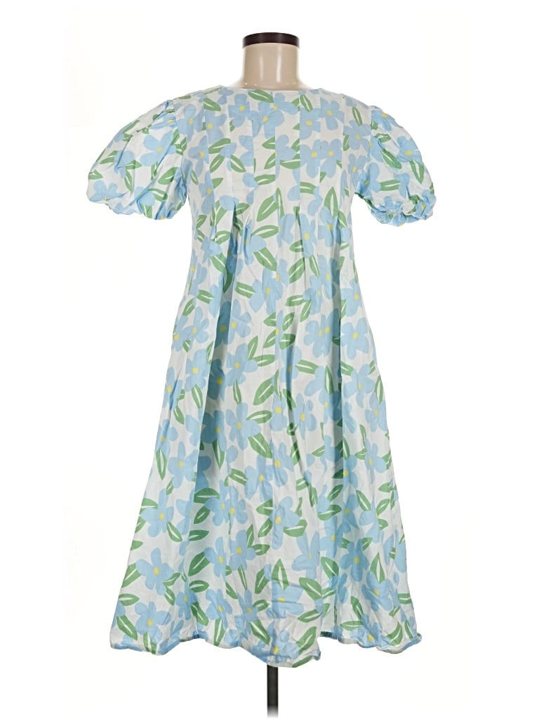 Pre-owned Assorted Brands Casual Dress In Blue