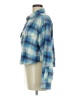 American Eagle Outfitters 100% Cotton Plaid Blue Jacket Size M - photo 5