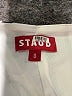 STAUD 100% Polyester Graphic White Cocktail Dress Size 0 - photo 4