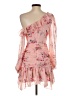 Shein 100% Polyester Floral Pink Cocktail Dress Size 4 - photo 2