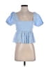 Assorted Brands 100% Cotton Blue Short Sleeve Top Size XXS - photo 1