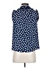 Kate Spade New York 100% Polyester Polka Dots Blue Sleeveless Blouse Size XS - photo 2