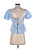 Assorted Brands 100% Cotton Blue Short Sleeve Top Size XXS - photo 2