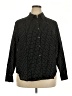 Charter Club Polka Dots Black Long Sleeve Button-Down Shirt Size 18 - photo 1