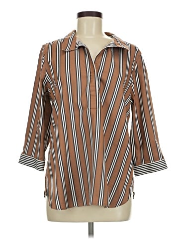 Chico's 3/4 Sleeve Button-Down Shirt (view 1)