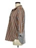 Chico's Stripes Brown 3/4 Sleeve Button-Down Shirt Size Med (1) - photo 5