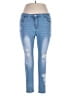 Unbranded Hearts Blue Jeans Size XL - photo 1