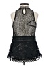 Topshop 100% Polyester Black Sleeveless Blouse Size 2 - photo 2