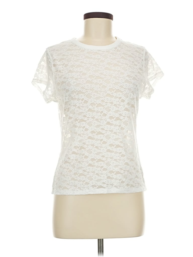Pre-owned Aerie Short Sleeve T-shirt In Ivory